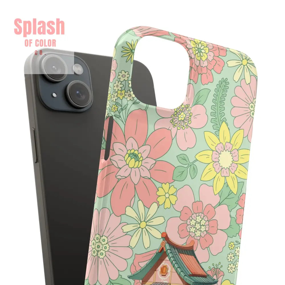 Floral Heritage Mahjong Lover Phone Case Cute Mahj Gift Phone Case