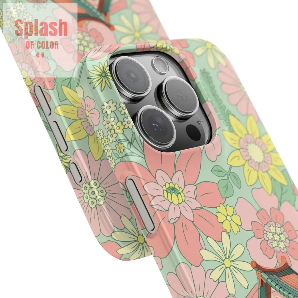 Floral Heritage Mahjong Lover Phone Case Cute Mahj Gift Phone Case