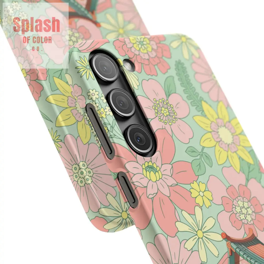 Floral Heritage Mahjong Lover Phone Case Cute Mahj Gift Phone Case