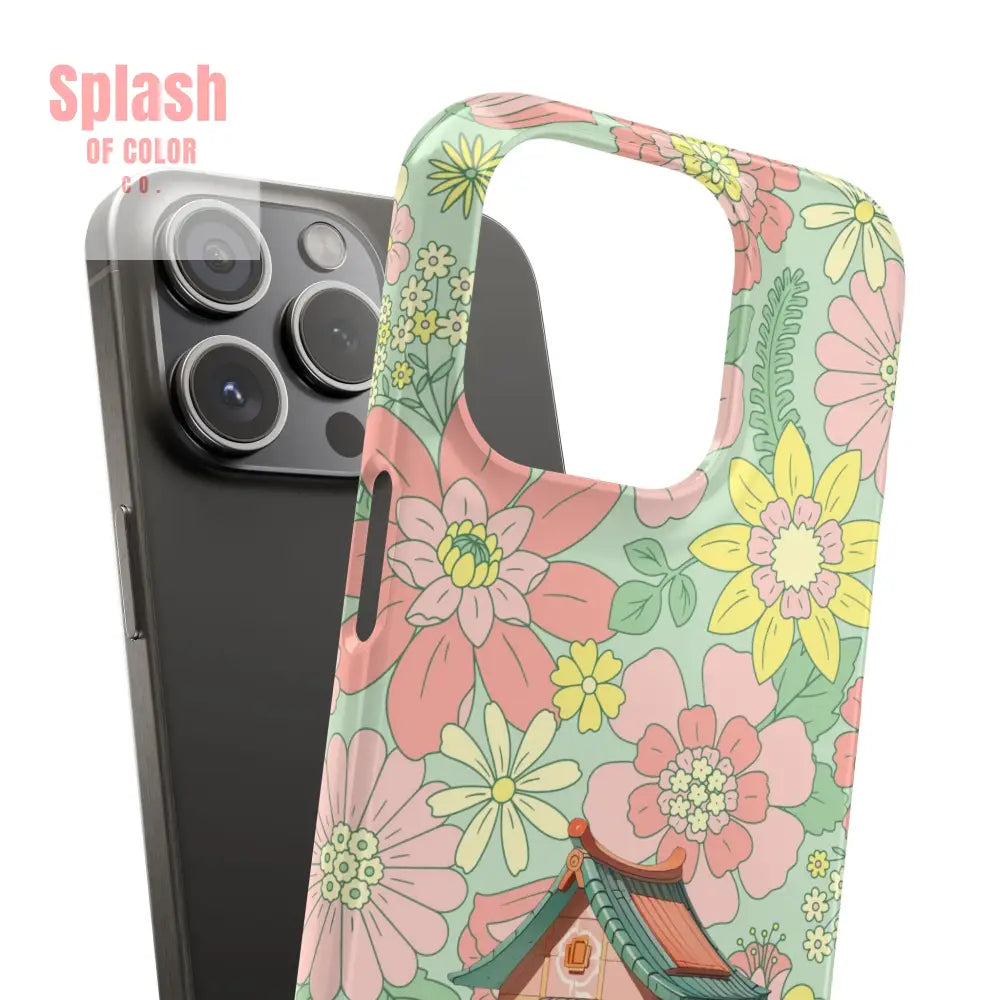 Floral Heritage Mahjong Lover Phone Case Cute Mahj Gift Phone Case