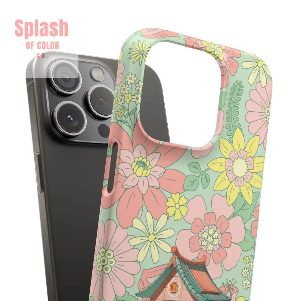 Floral Heritage Mahjong Lover Phone Case Cute Mahj Gift Phone Case