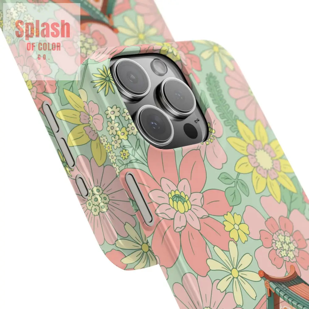 Floral Heritage Mahjong Lover Phone Case Cute Mahj Gift Phone Case
