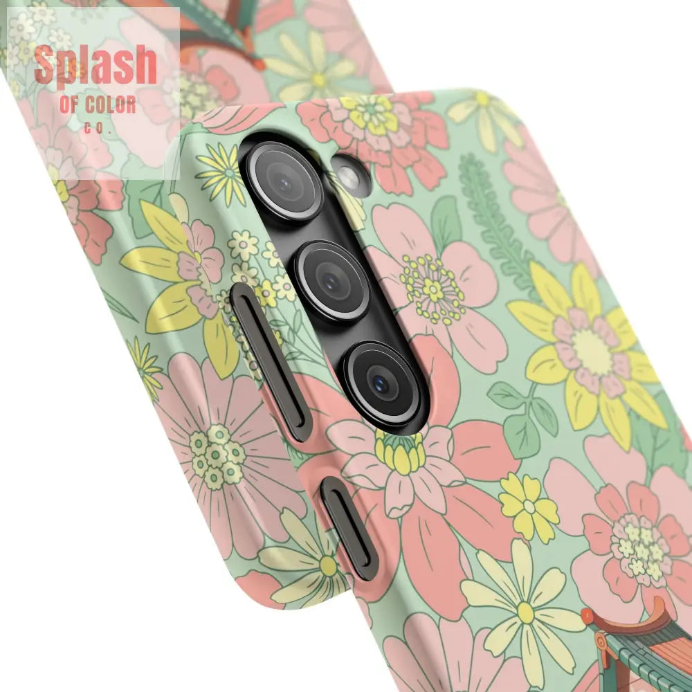 Floral Heritage Mahjong Lover Phone Case Cute Mahj Gift Phone Case