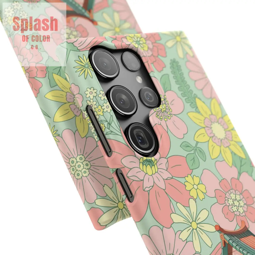 Floral Heritage Mahjong Lover Phone Case Cute Mahj Gift Phone Case