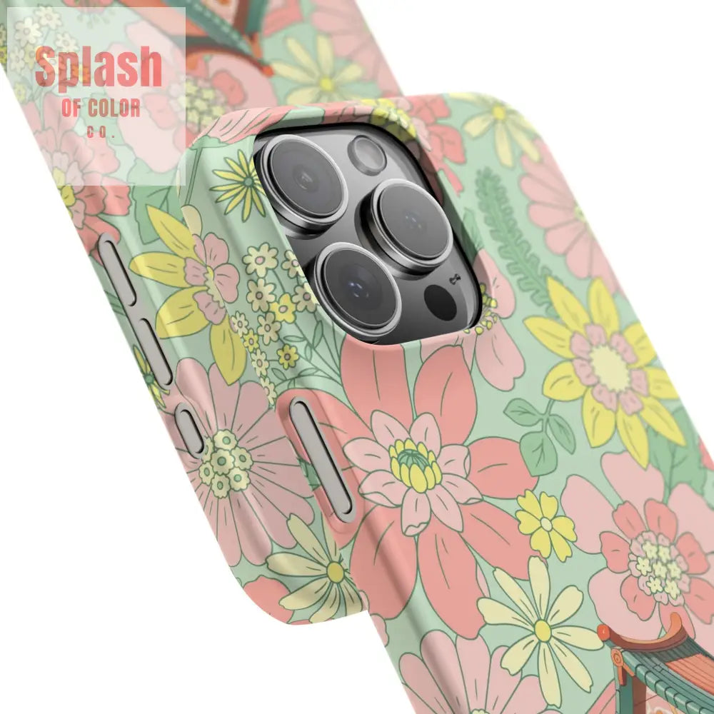Floral Heritage Mahjong Lover Phone Case Cute Mahj Gift Phone Case