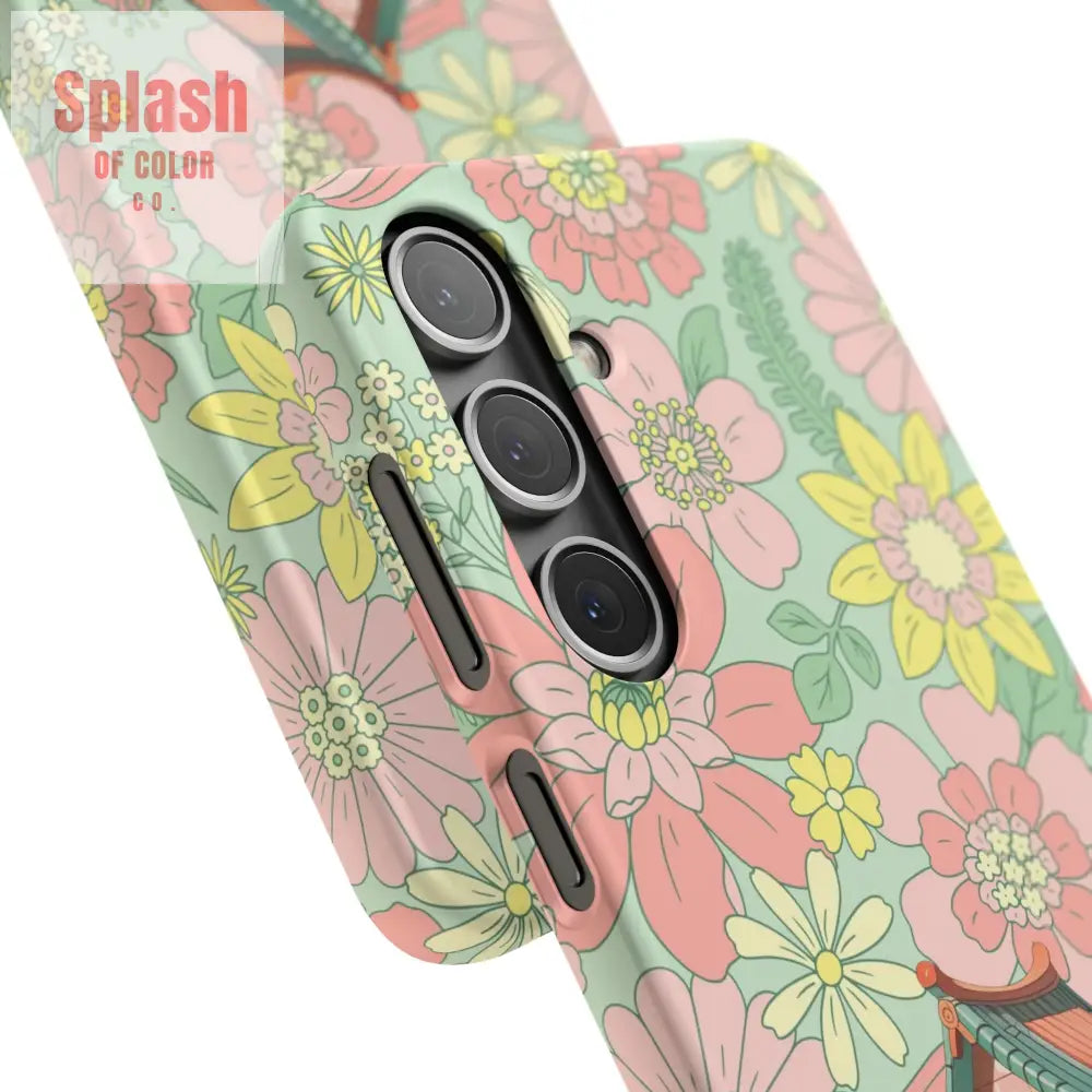 Floral Heritage Mahjong Lover Phone Case Cute Mahj Gift Phone Case