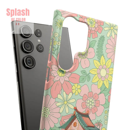 Floral Heritage Mahjong Lover Phone Case Cute Mahj Gift Phone Case