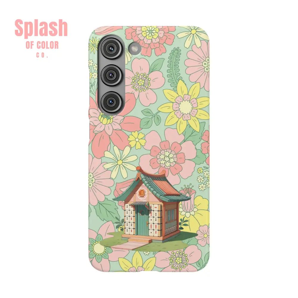 Floral Heritage Mahjong Lover Phone Case, Cute Mahj Gift - Splash of Color co.