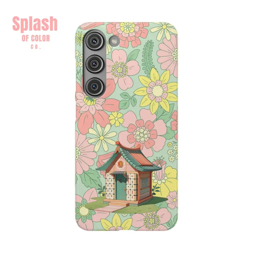 Floral Heritage Mahjong Lover Phone Case, Cute Mahj Gift - Splash of Color co.