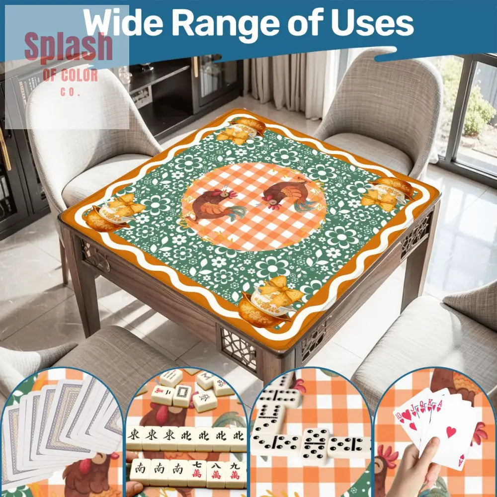 French Country Vintage Pyrex Floral Whimsical Mahjong Mat - Daily Accessories
