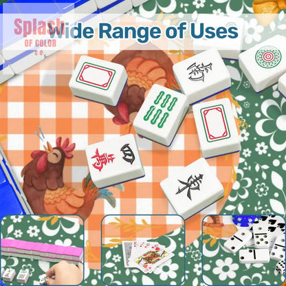 French Country Vintage Pyrex Floral Whimsical Mahjong Mat - Daily Accessories
