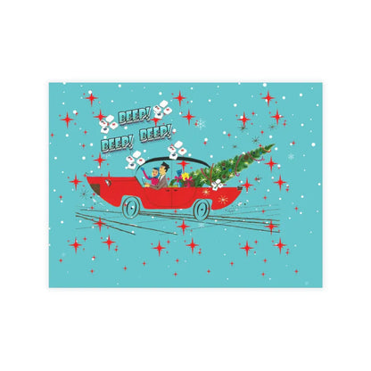 Funny Mahgong Holiday Postcard Bundles for Holidays Seasonal Greetings Note Cards for Friends Mahjong Celebration Cards