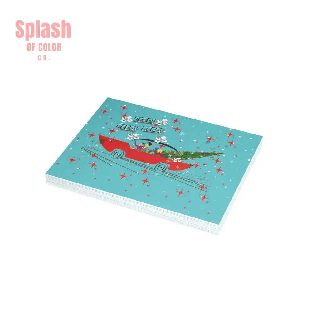 Funny Mahgong Holiday Postcard Bundles for Holidays Seasonal Greetings Note Cards for Friends Mahjong Celebration Cards