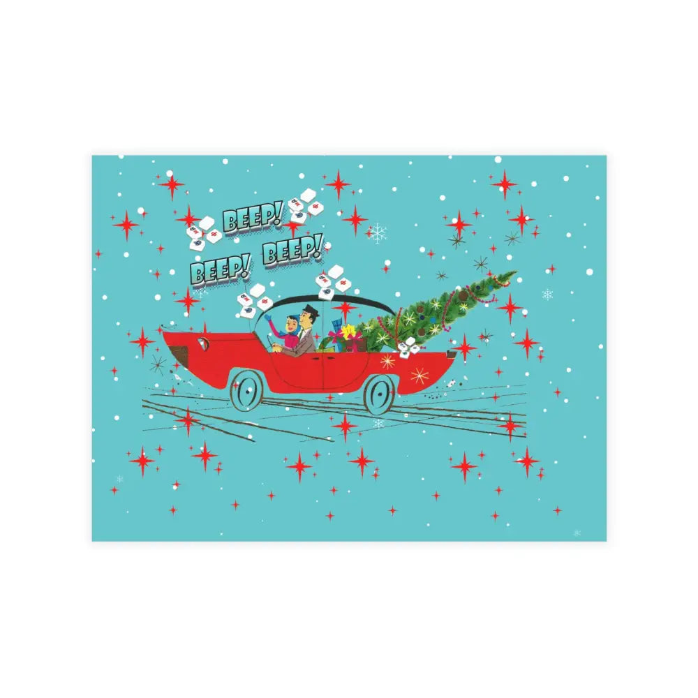 Funny Mahgong Holiday Postcard Bundles for Holidays Seasonal Greetings Note Cards for Friends Mahjong Celebration Cards