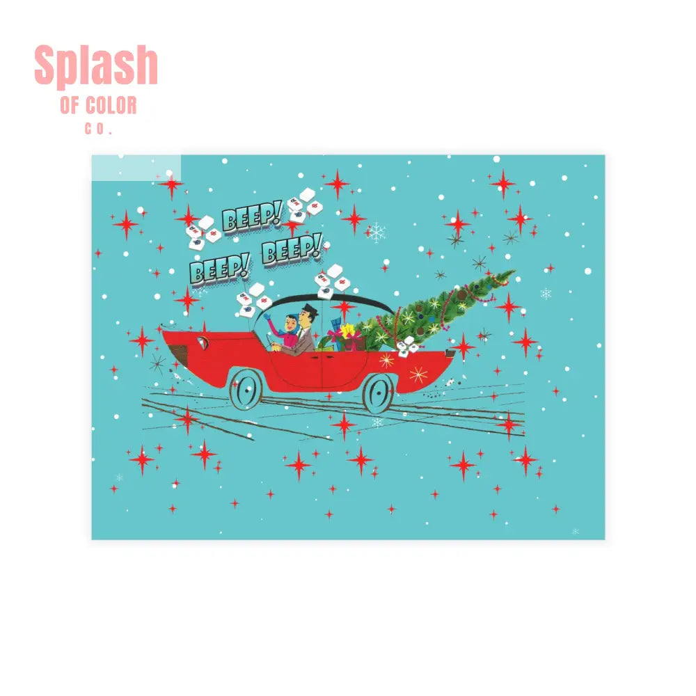 Funny Mahgong Holiday Postcard Bundles for Holidays Seasonal Greetings Note Cards for Friends Mahjong Celebration Cards