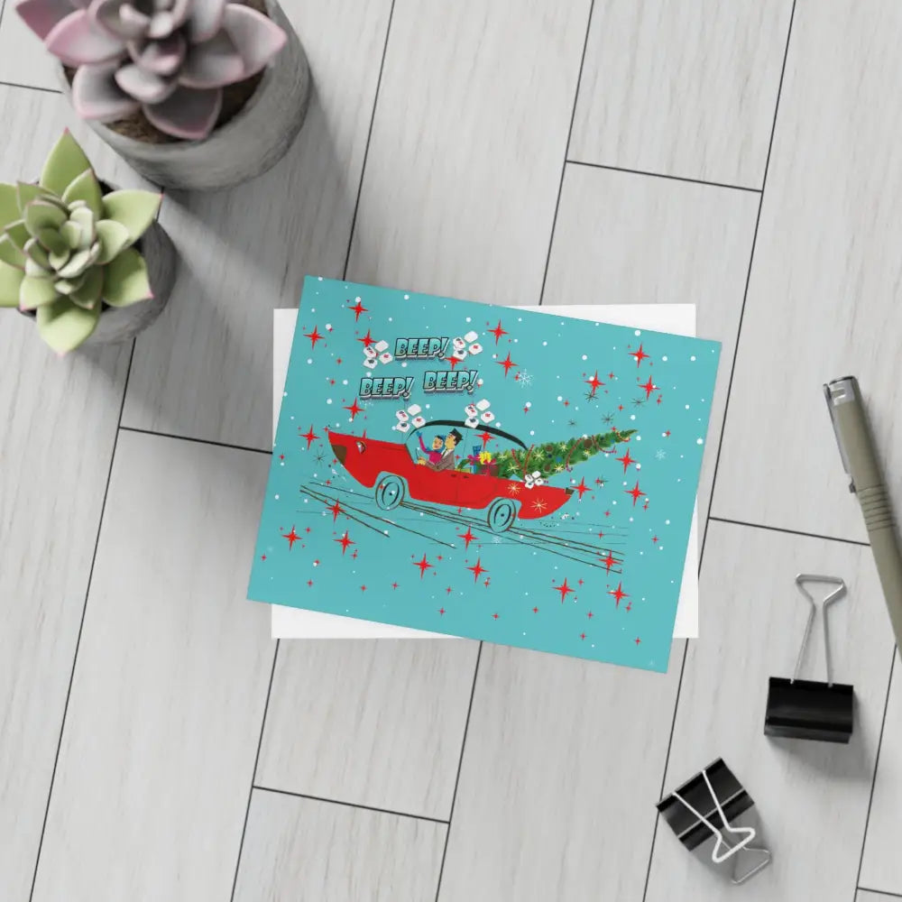 Funny Mahgong Holiday Postcard Bundles for Holidays Seasonal Greetings Note Cards for Friends Mahjong Celebration Cards