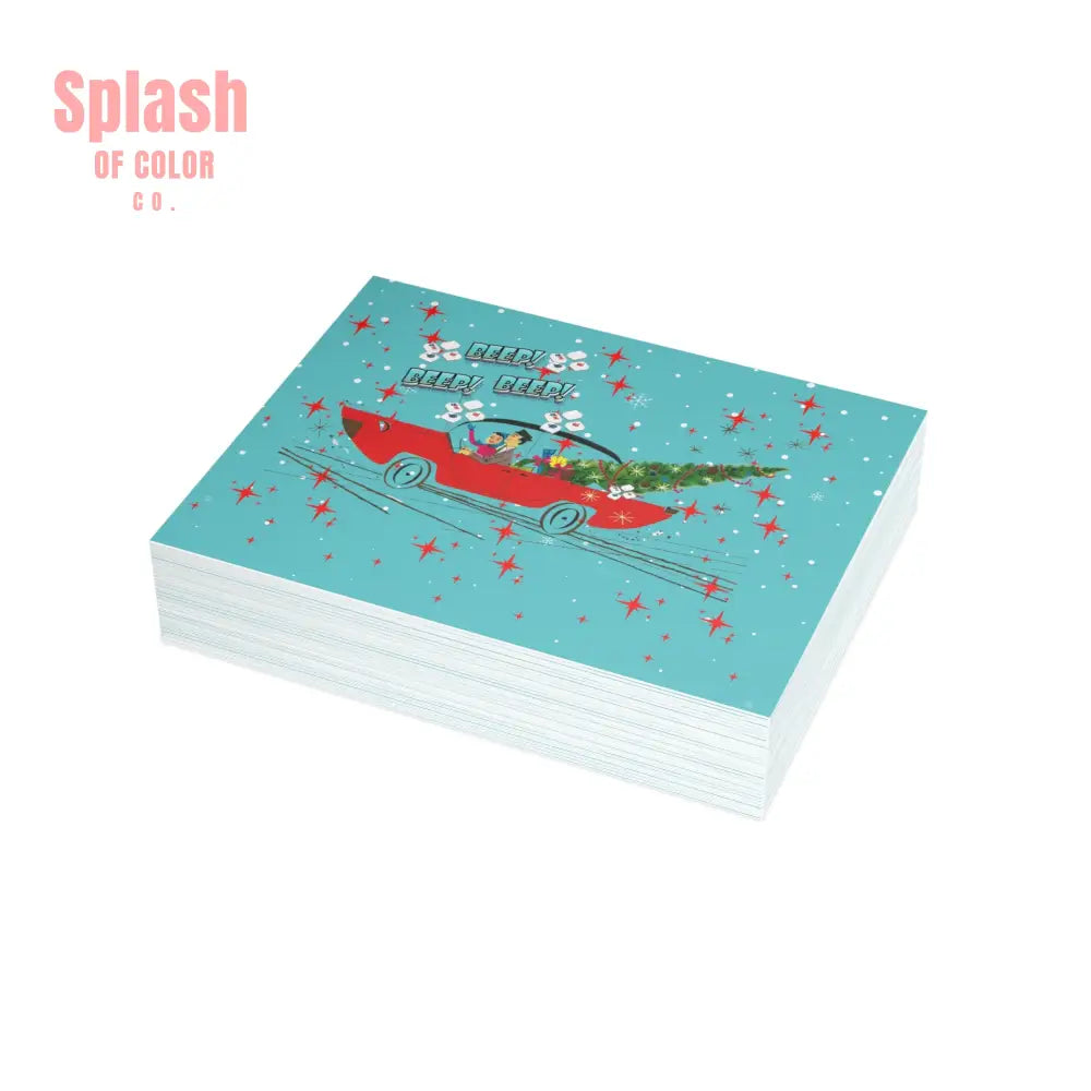 Funny Mahgong Holiday Postcard Bundles for Holidays Seasonal Greetings Note Cards for Friends Mahjong Celebration Cards