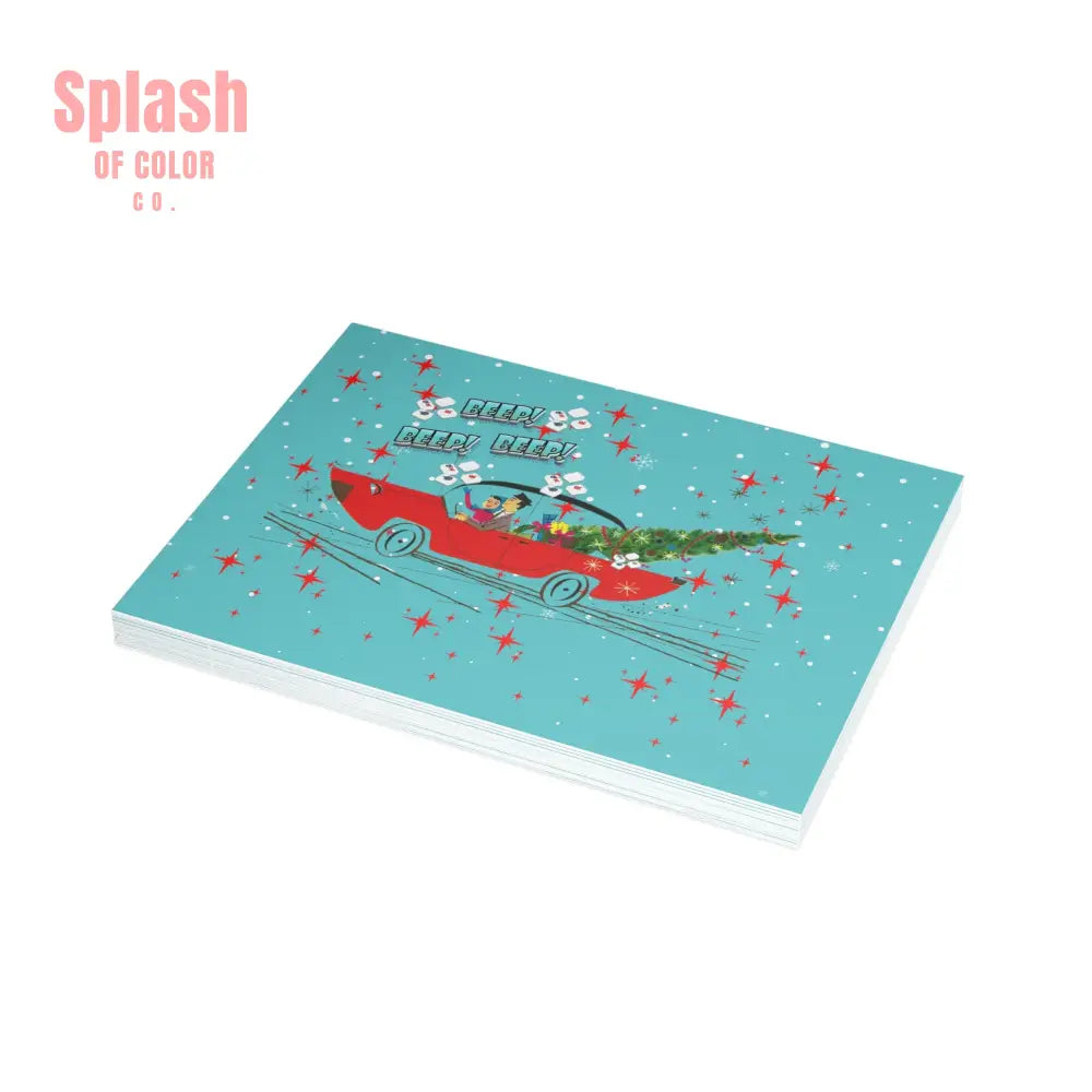 Funny Mahgong Holiday Postcard Bundles for Holidays Seasonal Greetings Note Cards for Friends Mahjong Celebration Cards