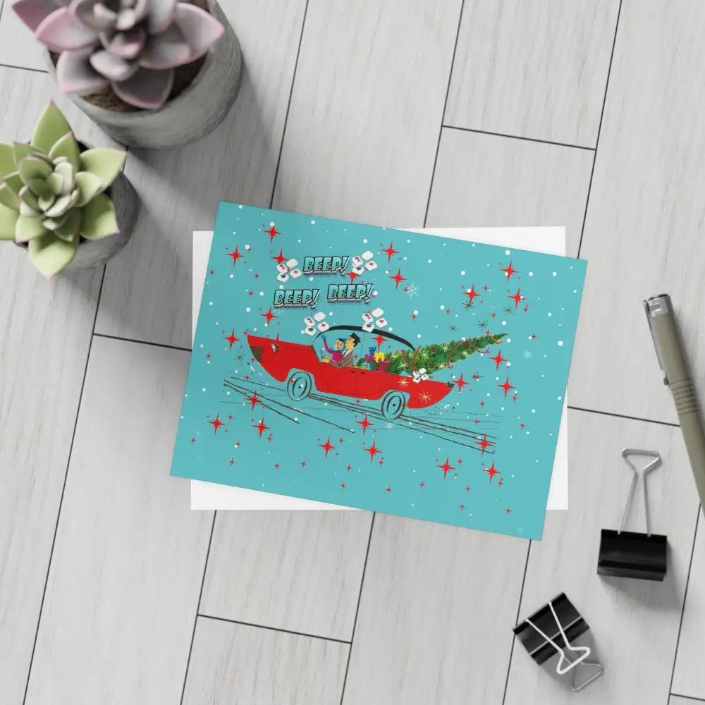 Funny Mahgong Holiday Postcard Bundles for Holidays Seasonal Greetings Note Cards for Friends Mahjong Celebration Cards