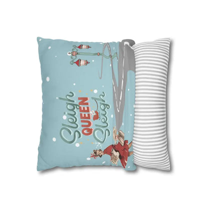 Funny Mahjong Christams Festive Pillowcase Sleigh Queen Mahj Christmas Accent Home Decor