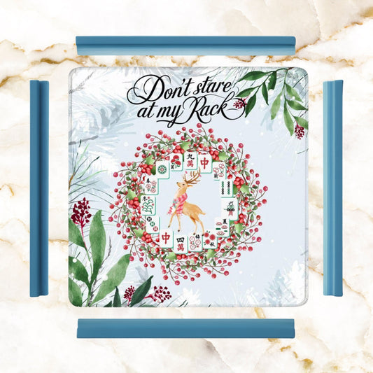 Funny Mahjong Christmas Mat Don’t Stare At My Rack - 31.5’’x31.5’’ - Daily Accessories