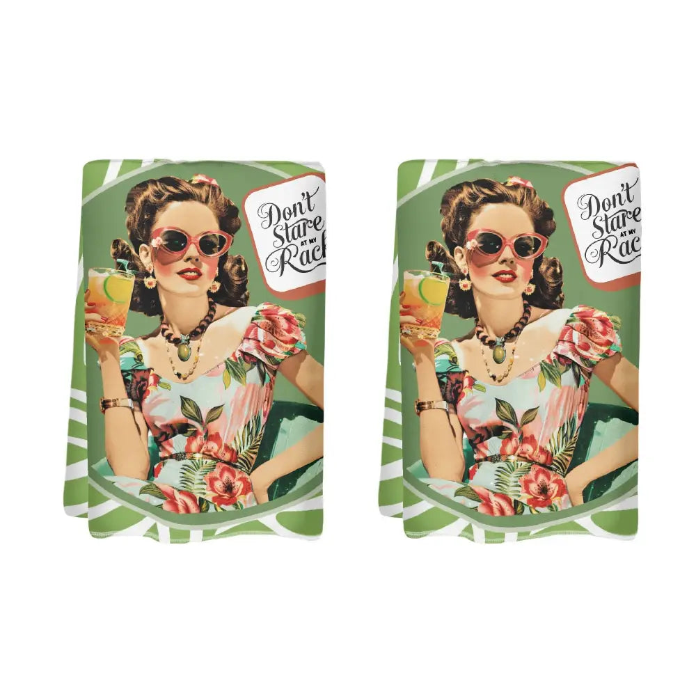 Funny Mahjong Dish Towels Dont Stare At My Rack