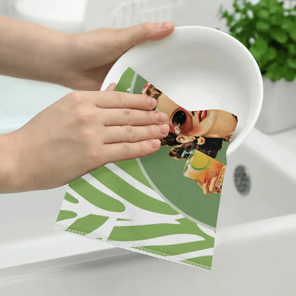 Funny Mahjong Dish Towels Dont Stare At My Rack