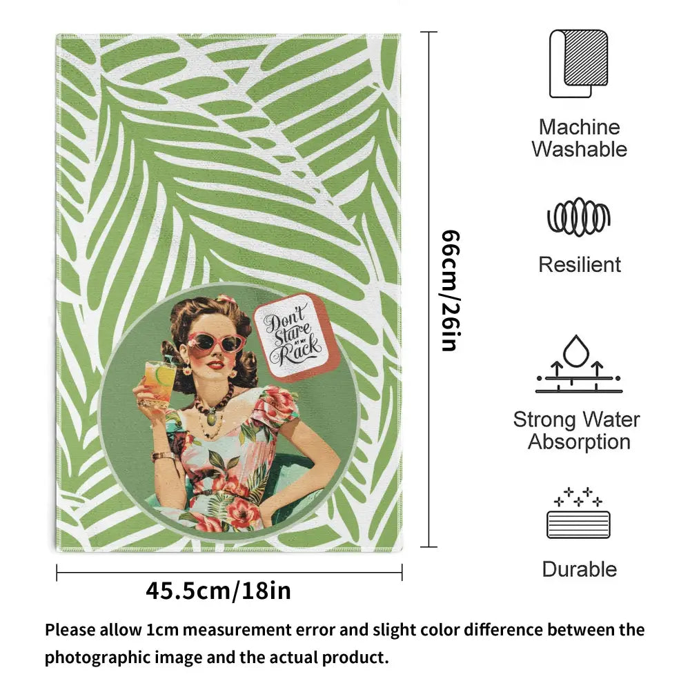 Funny Mahjong Dish Towels Dont Stare At My Rack