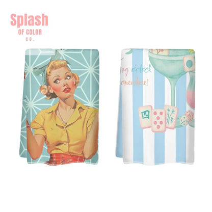 Funny Mahjong Dish Towels Mahjong Puns - Splash of Color co.