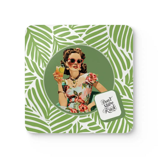 Funny Mahjong Gift Don’t Stare At My Rack Vintage Housewife Coaster Set Mahj Night Accessories Mahjong Gift Idea