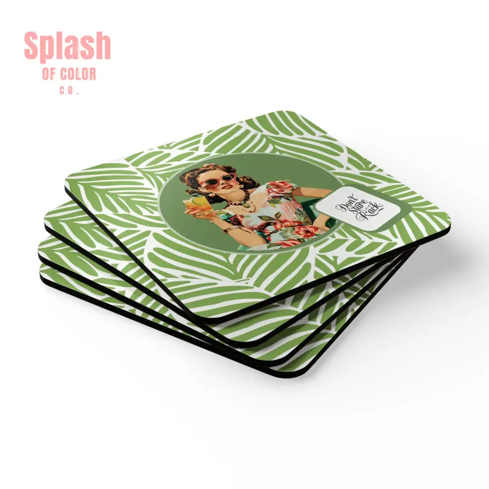 Funny Mahjong Gift Don’t Stare At My Rack Vintage Housewife Coaster Set Mahj Night Accessories Mahjong Gift Idea