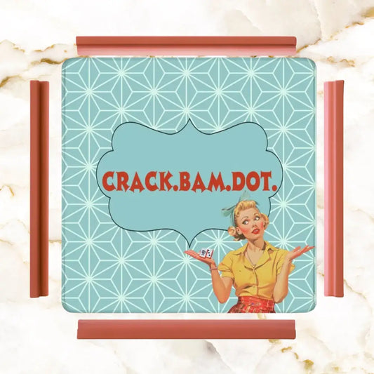 Funny Mahjong Mat Crack Bam Dot Vintage 50s Mahj Mat - 31.5’’x31.5’’ - Daily Accessories