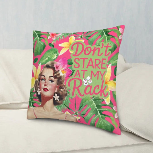 Funny Mahjong Pillow Covers Don’t Stare At My Rack Plush Throw Pillow Covers - Pillow Case