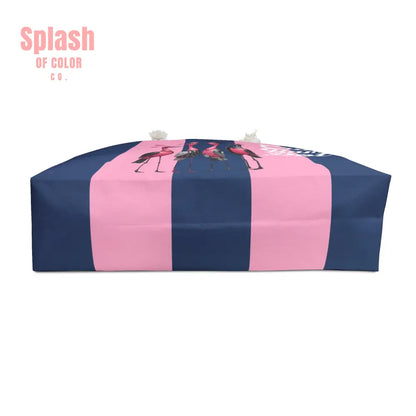 Funny Mahjong Tile Tote Bag Blue Pink Preppy Quirky Bird Queens Crak Bam Dot Mahj Lover Mahjong Gift For Her - 24’’ ×