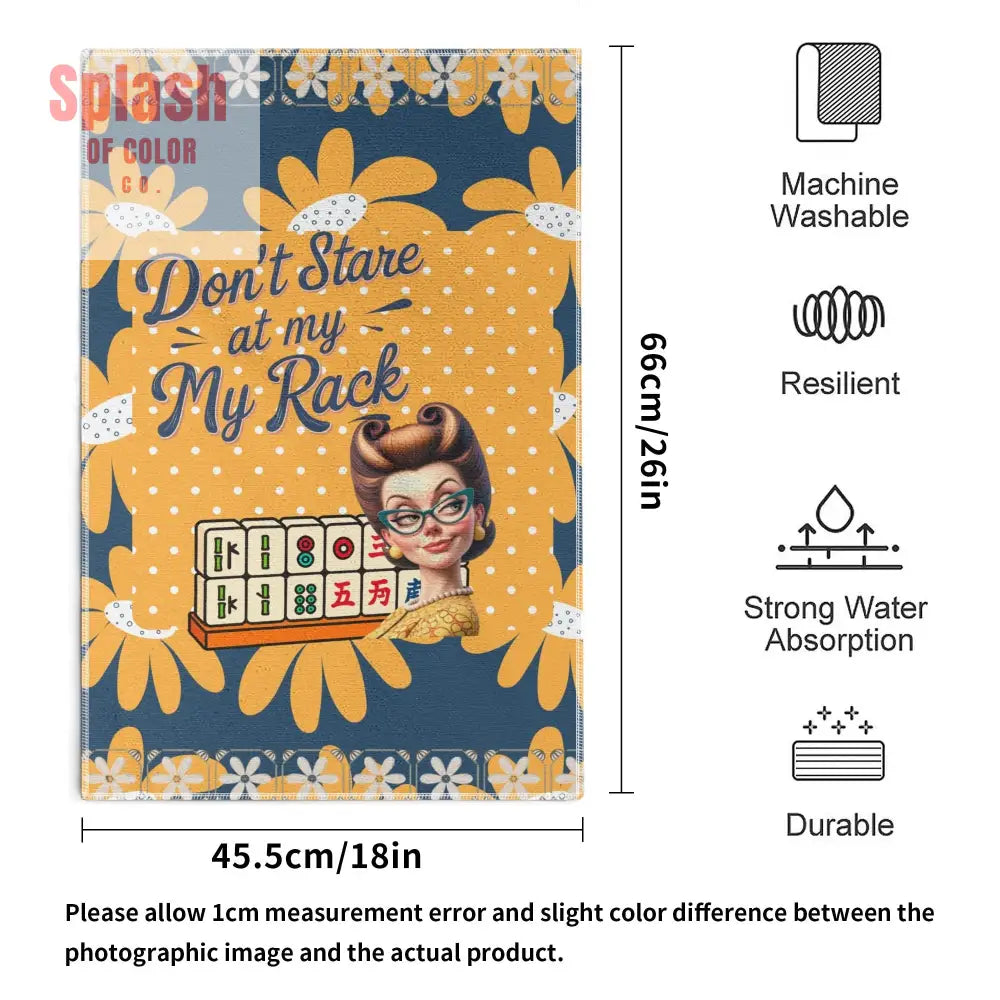Funny Mahjongg Gift Towels Quirky Mahj Hostess Gift