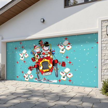 Garage Door Banner Backdrop - 158’’x70’’ - Home Accessories