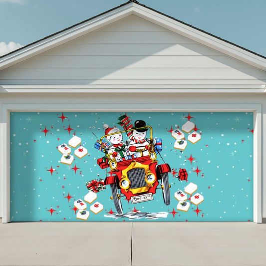 Garage Door Banner Backdrop - 158’’x70’’ - Home Accessories