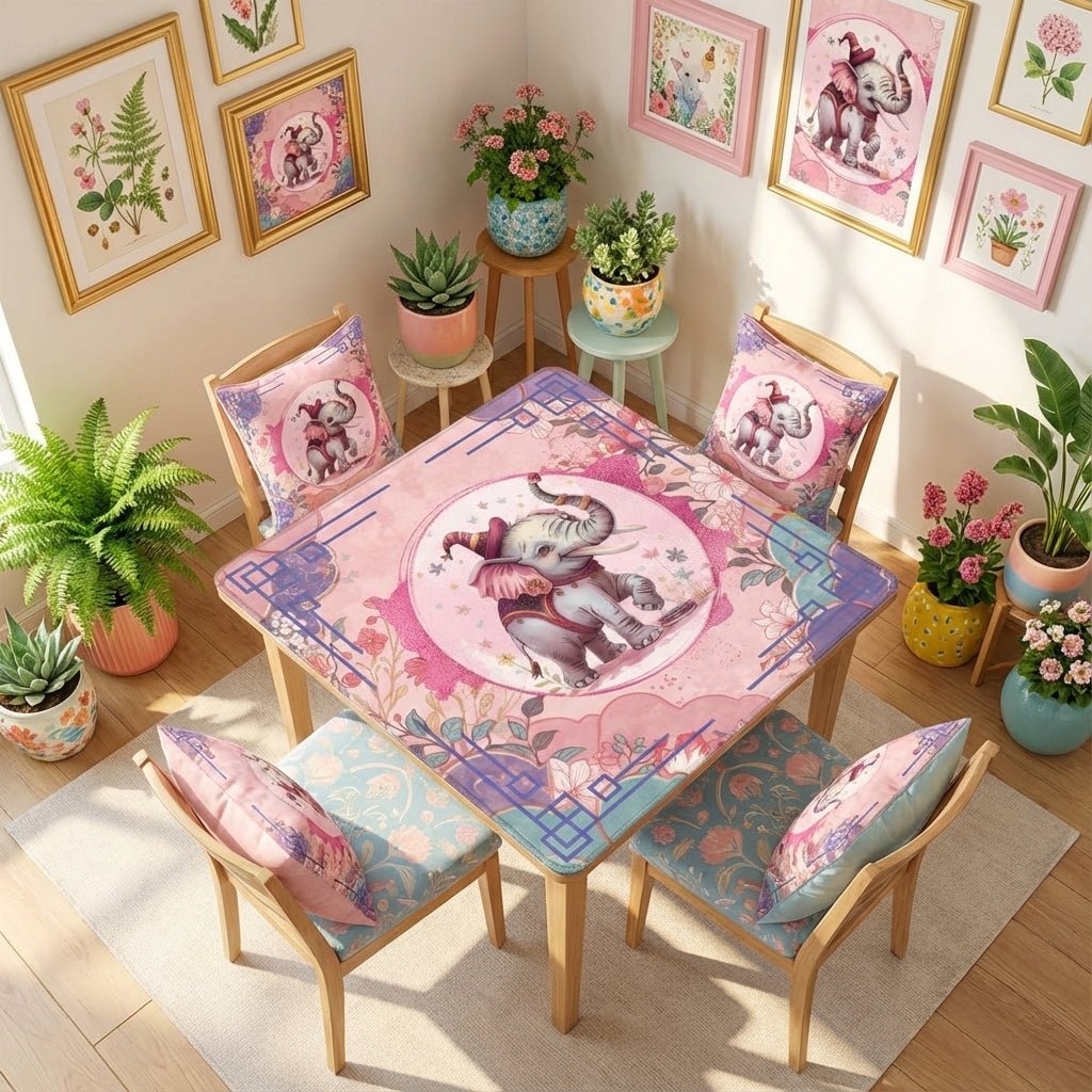 Tilley Tusk Magical Asian Garden Elephant Mahjong Mat - Splash of Color Co.