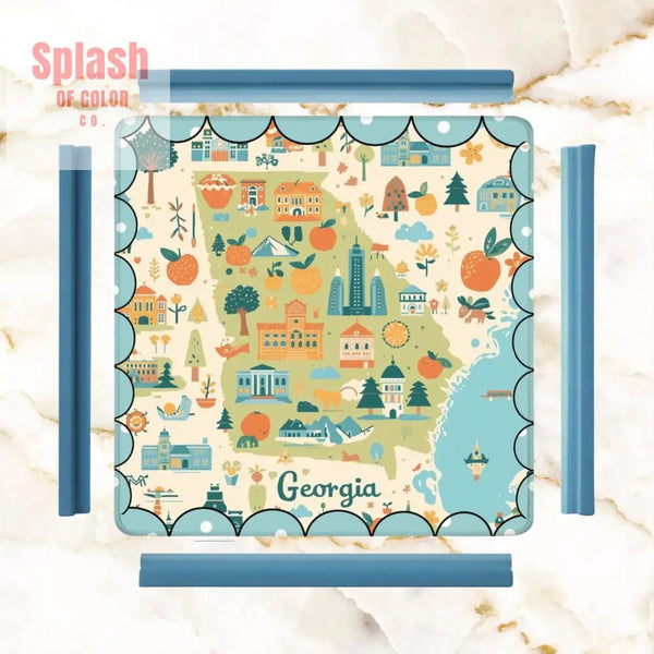 Georgia On My Mind, Splash Of Whimsy Mahjong Mat - Splash of Color co.