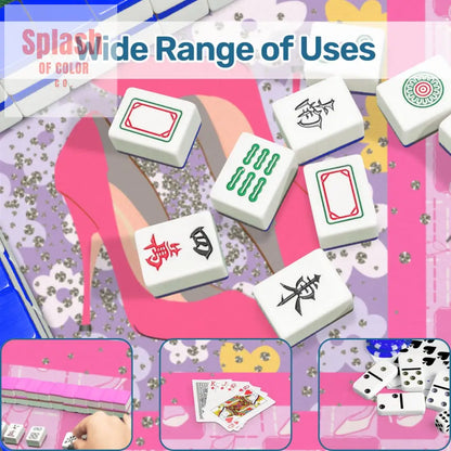 Girly Pop Pink Lavender Glam Gal Mahjong Mat - Daily Accessories