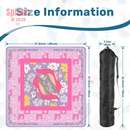 Girly Pop Pink Lavender Glam Gal Mahjong Mat - Daily Accessories