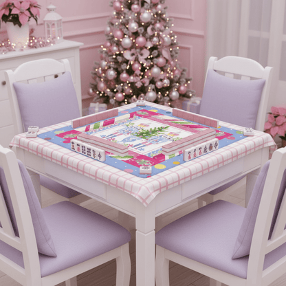 Chinoiserie Christmas Mahjong Mat Candy Man Nutcrackers - Splash of Color Co.