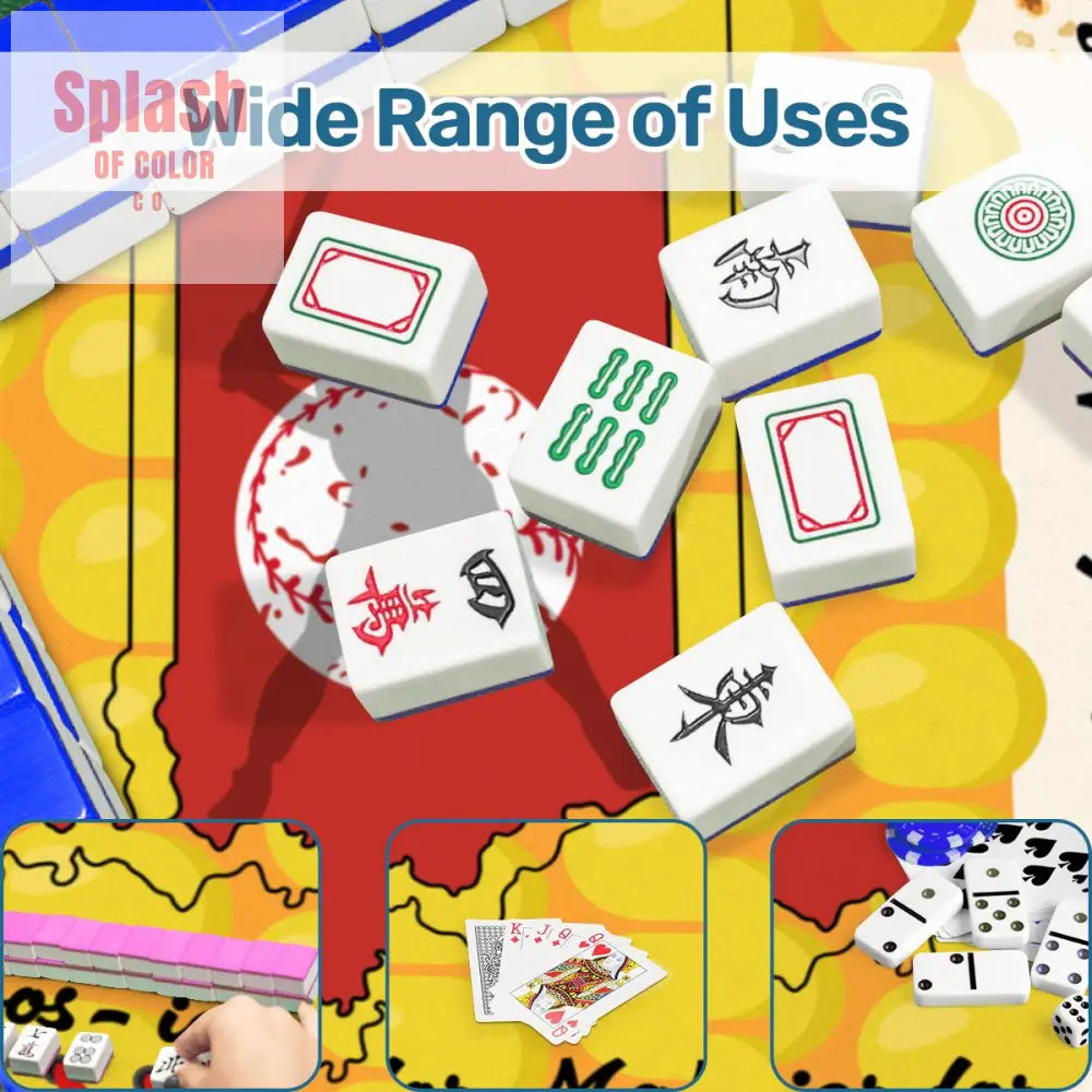 Hoosier State Of Indiana State Pride Whimsical Funny Mahjong Mat - Daily Accessories