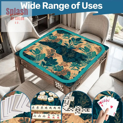 In My Mind I’m Going To Carolina North Carolina Whimsical Watercolor Blue Teal Mahjong Mat - Daily Accessories