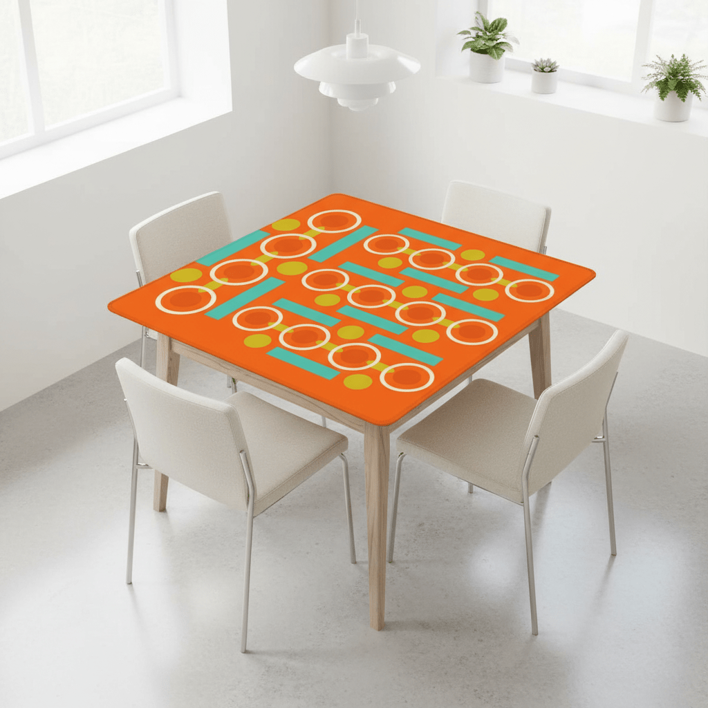 Palm Springs Orange Mahjong Mat - Splash of Color Co.
