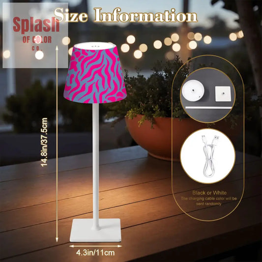 LED Cordless Table Lamp - 4.3’’x4.3’’x14.8’’ - Desk Lamps