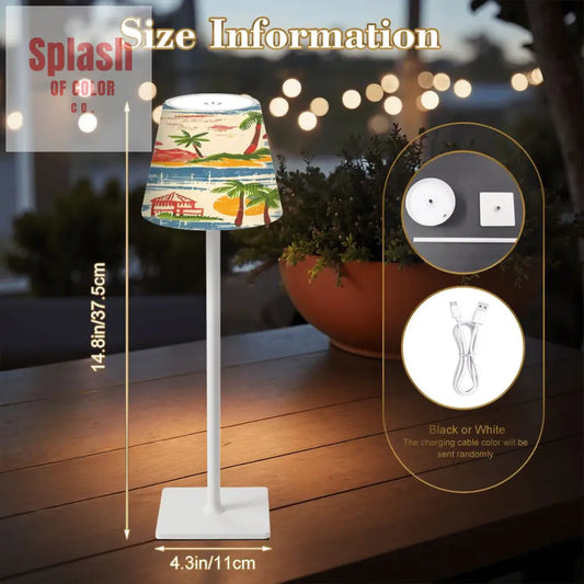 LED Cordless Table Lamp - 4.3’’x4.3’’x14.8’’ - Desk Lamps