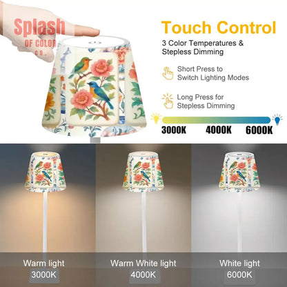 LED Cordless Table Lamp - 4.3’’x4.3’’x14.8’’ - Desk Lamps