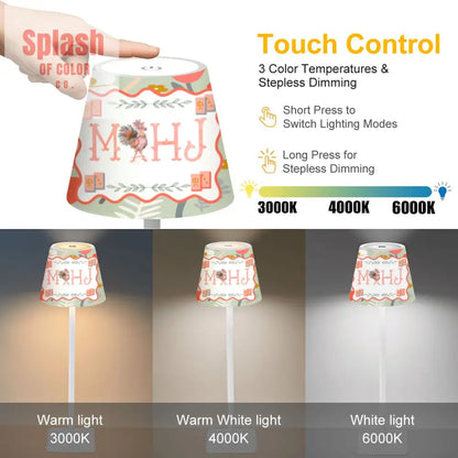 LED Cordless Table Lamp - 4.3’’x4.3’’x14.8’’ - Desk Lamps