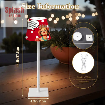 LED Cordless Table Lamp - 4.3’’x4.3’’x14.8’’ - Desk Lamps